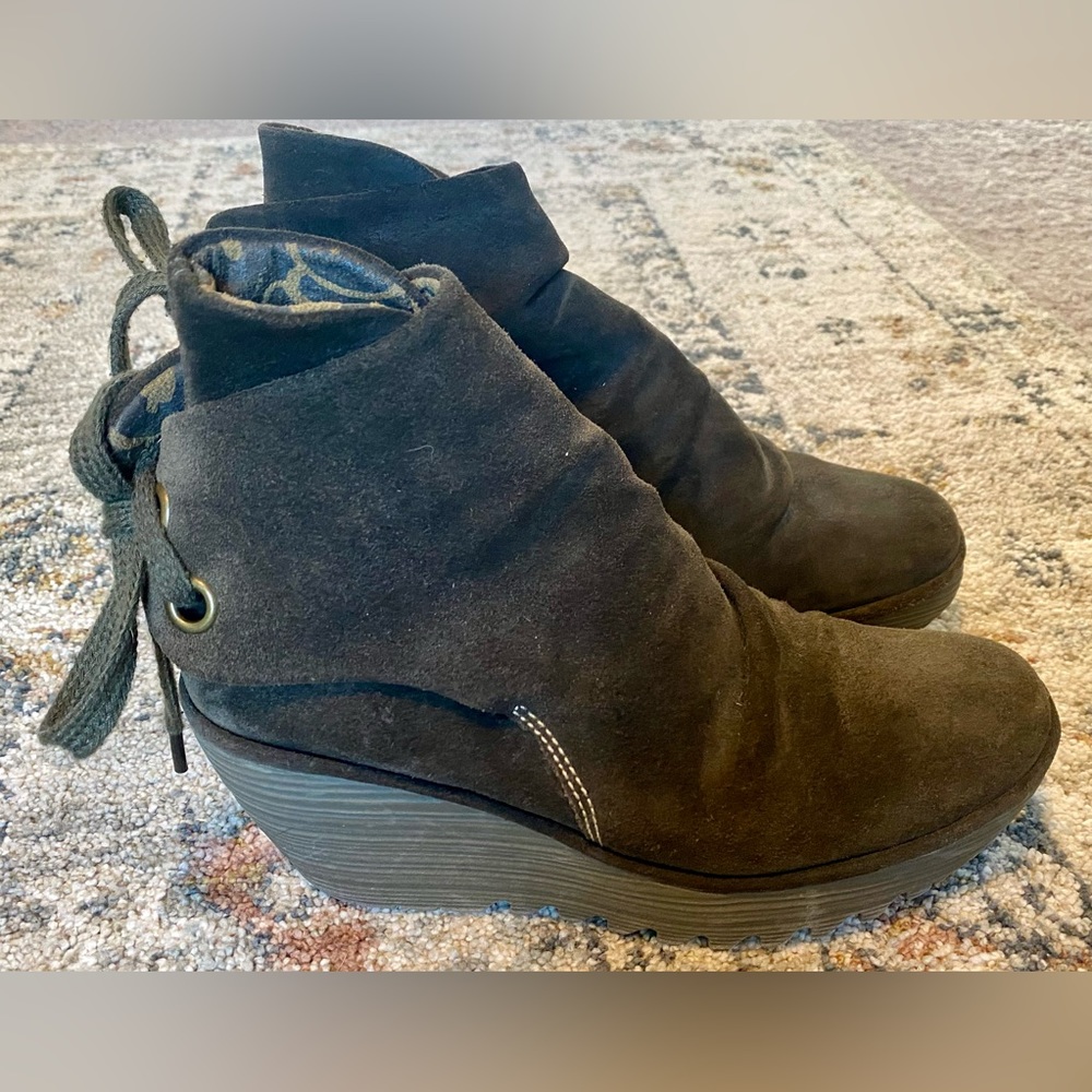 Fly London suede booties!